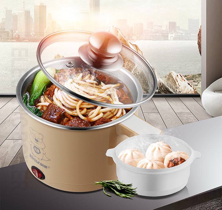 KESUN (KESUN) ZD301 electric cooker multi-function electric hot pot student electric cooker low-power student pot mini small pot cooking noodle cup