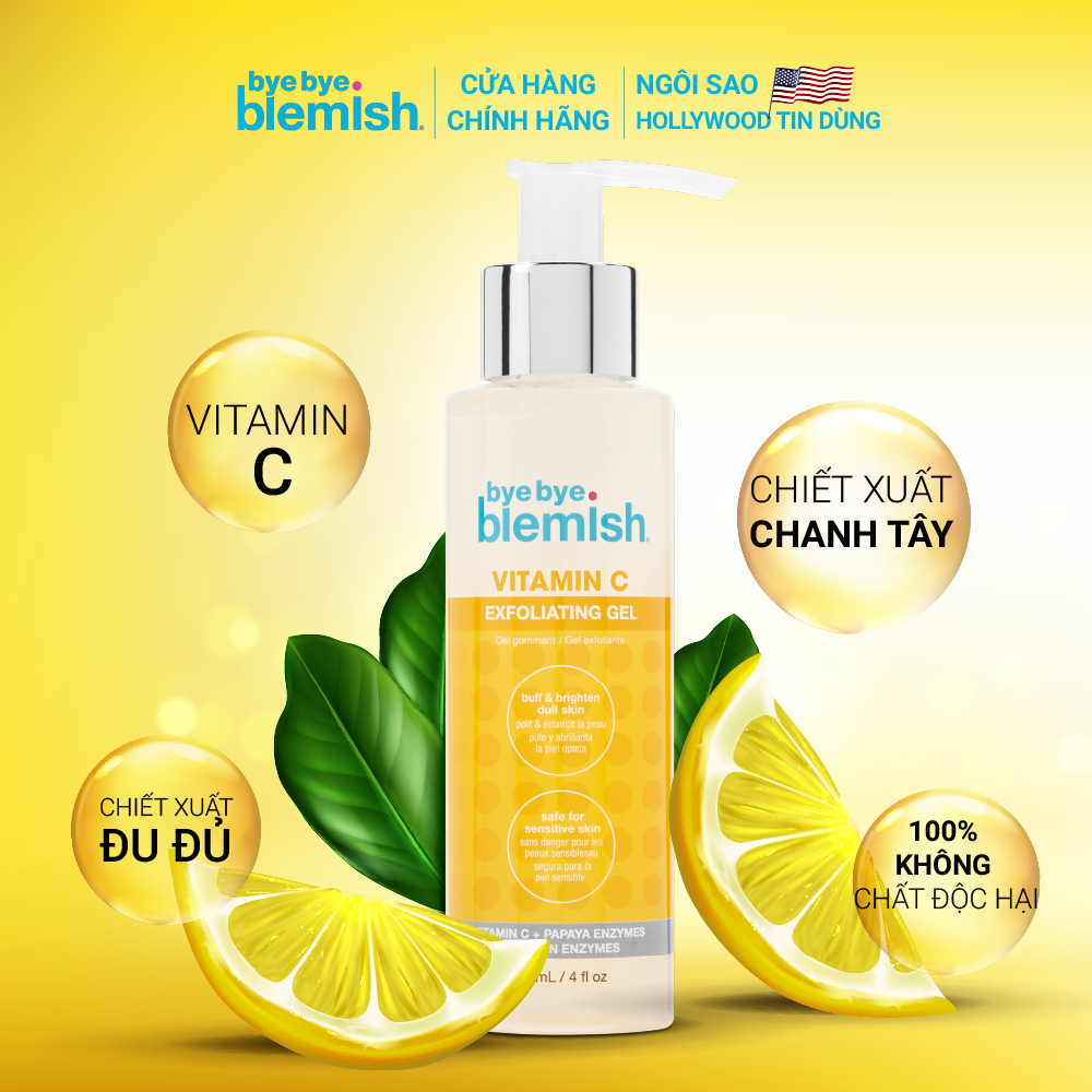 Gel tẩy tế bào chết Vitamin C sáng da ngừa mụn Bye Bye Blemish