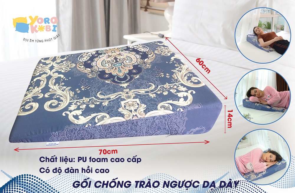 gối chống trào ngược dạ dày yorokobi giúp giảm ợ chua, trào ngược, xoang chống ngáy 15