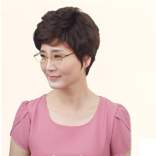 Tóc giả nữ trung niên cao cấp nguyên đầu, có rãnh da đầu, giống thật 99%, chất tơ cao cấp, chịu nhiệt tốt, bấm duỗi gội thoải mái