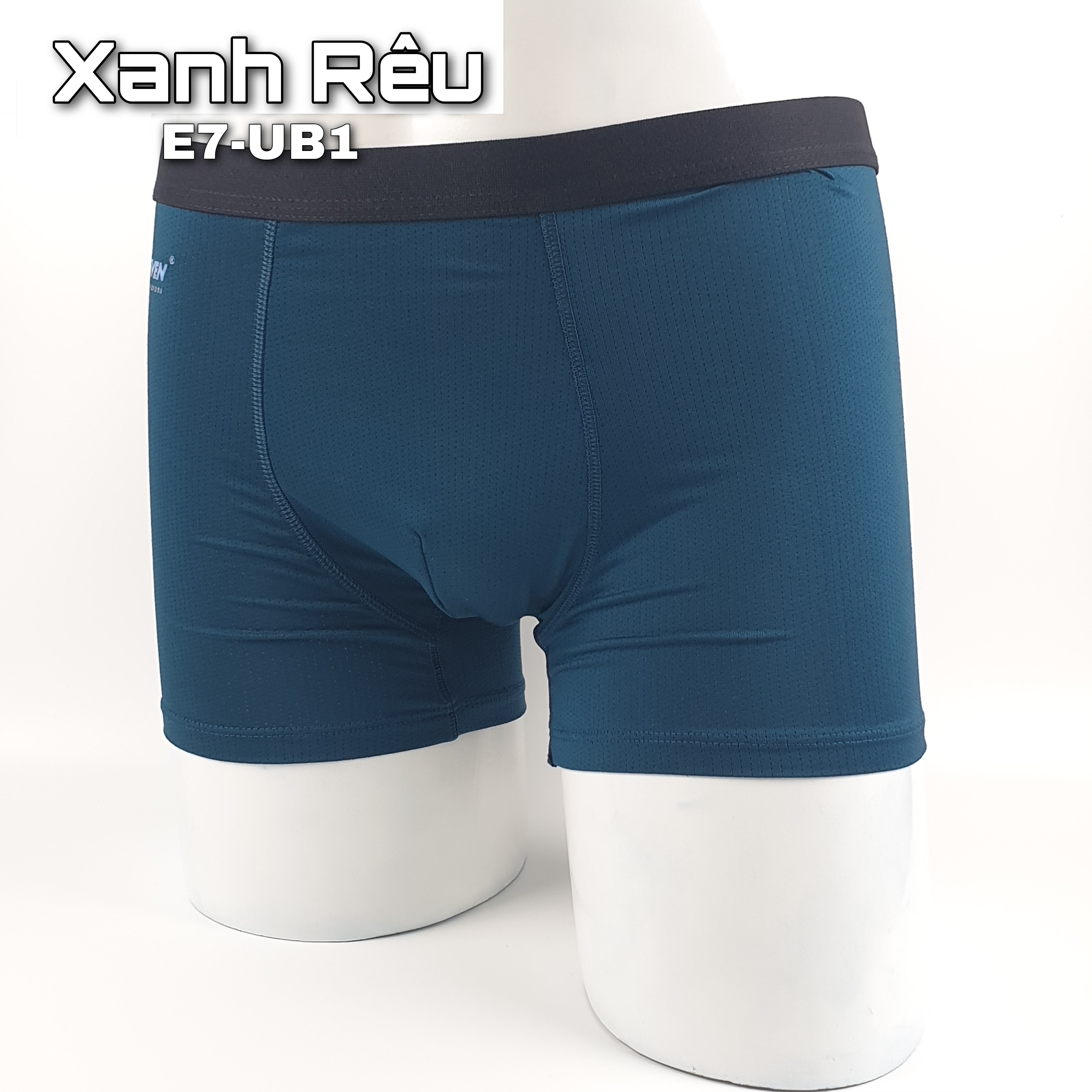 Quần lót nam Boxer UB1 co giãn 4 chiều, lưng thun nhỏ, công nghệ thoáng khí - màu Xanh Rêu