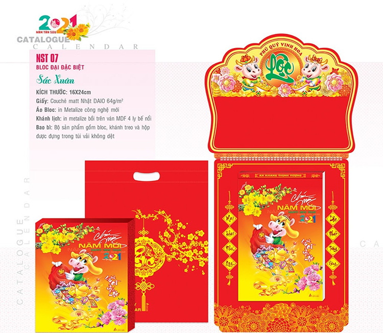 Lịch Bloc Gia Vũ Đại Đặc Biệt (16x24 cm) - Sắc Xuân