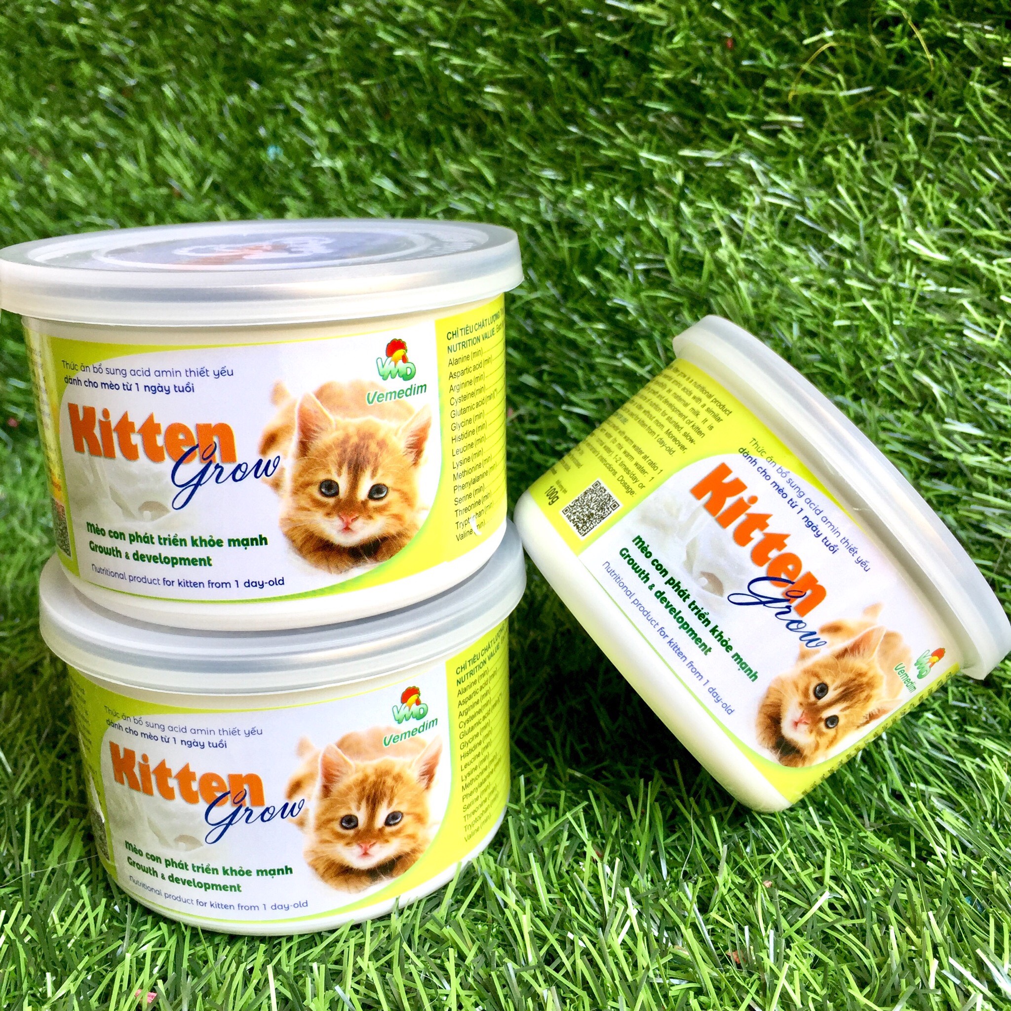 Kitten Grow - Sữa cao cấp dành cho mèo trên 1 ngày tuổi cung cấp dưỡng chất thiết yếu cho thú cưng - an toàn không tiêu chảy
