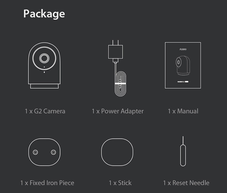 Xiaomi Mijia Aqara Smart Camera G2 1080P Gateway Edition Zigbee Linkage WiFi Wireless APP Control Camera Hub Mi Smart