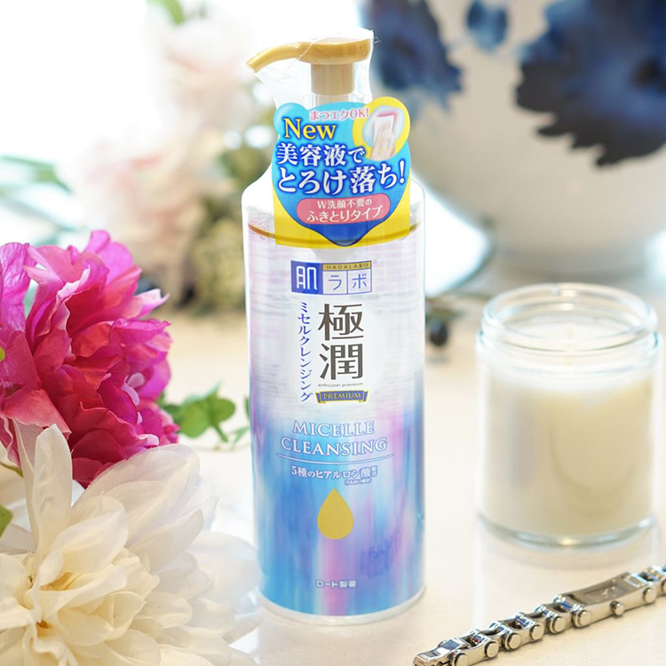 Nước tẩy trang dưỡng ẩm Hada Labo Gokujyun Premium Micelle Cleansing RMV-RJ-HDLB-MC (330ml)