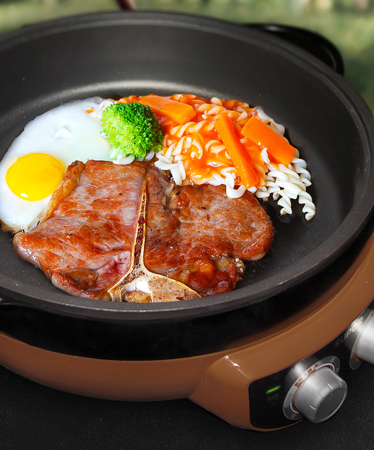 Supor (SUPOR) multi-function electric steamer electric baking pan grill JJ34D802-180 multi-purpose pot 6L