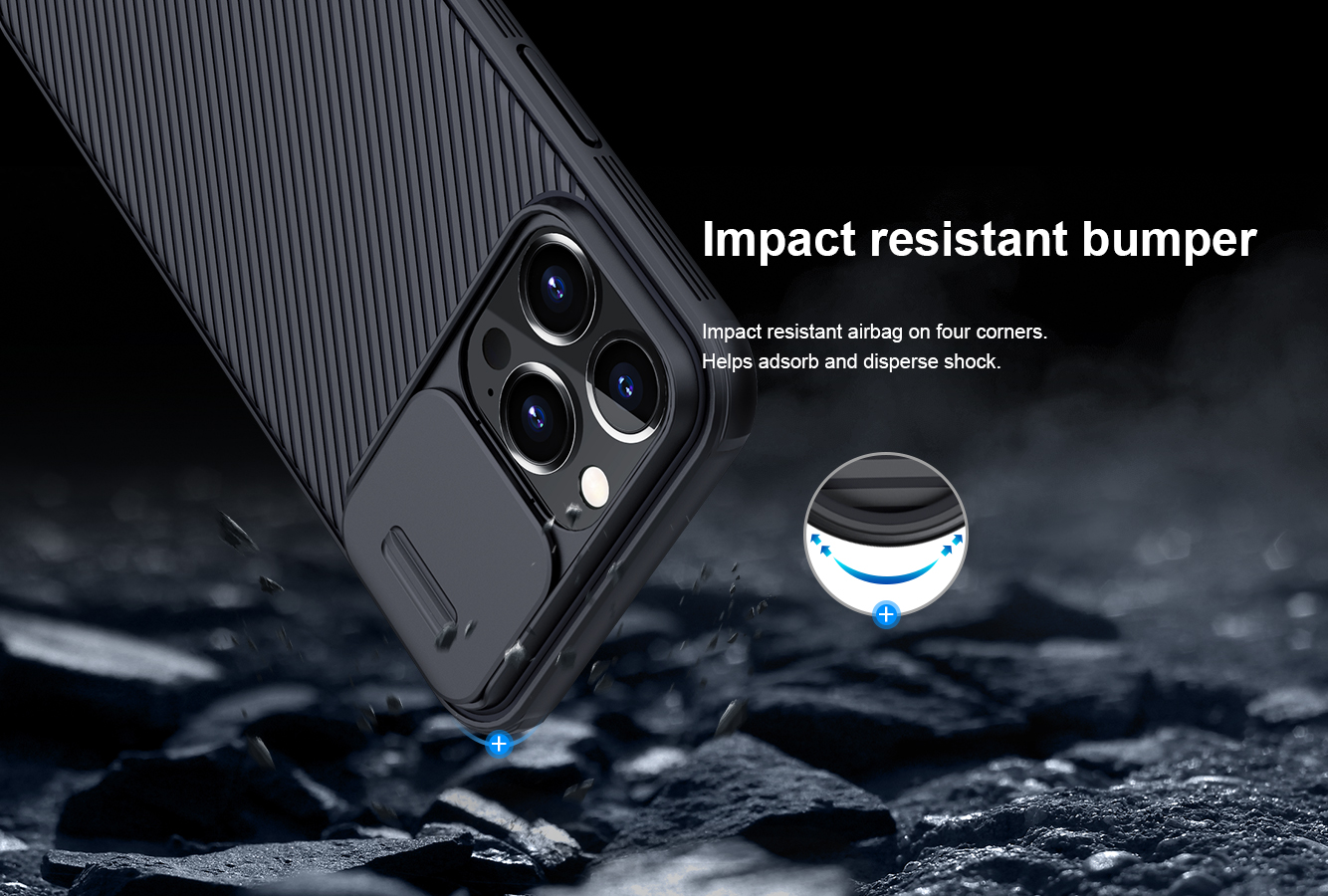 Ốp Nillkin bảo vệ Camera cho iPhone 13 / 13 Pro / 13 Pro Max Nillkin Camshield nắp đậy bảo vệ Camera - Hàng nhập khẩu