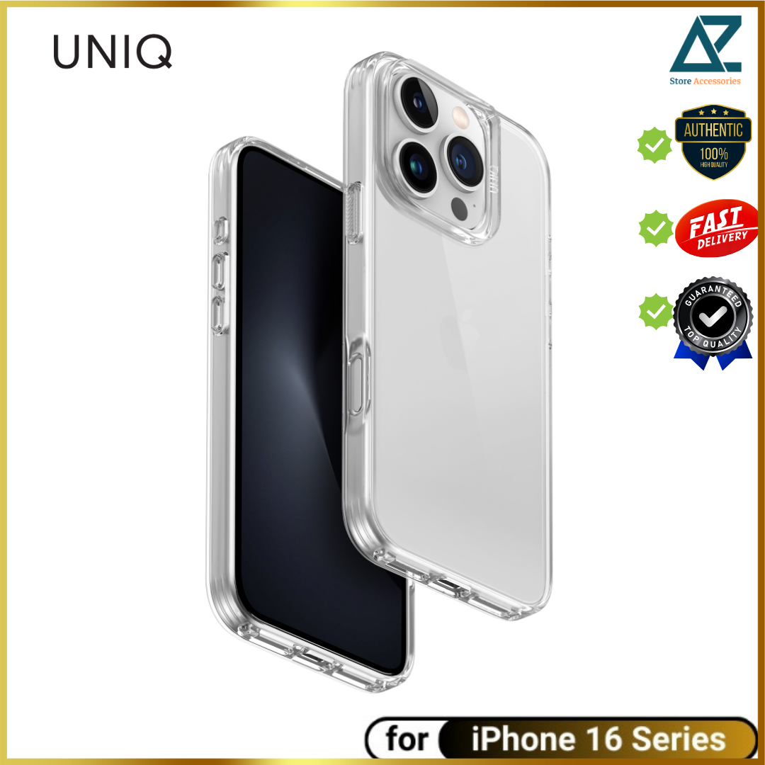 Ốp Lưng cho iPhone 16 / 16 Plus / 16 Pro / 16 Pro Max TPU trong suốt UNIQ Hybrid Air Fender_ Hàng chính hãng