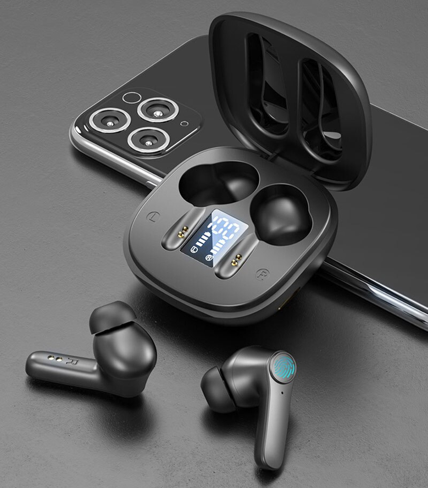 Tai nghe bluetooth nhét tai chống ồn cao cấp chính hãng PKCB,dùng cho iPhone Samsung OPPO VIVO HUAWEI XIAOMI tai nghe không dây.