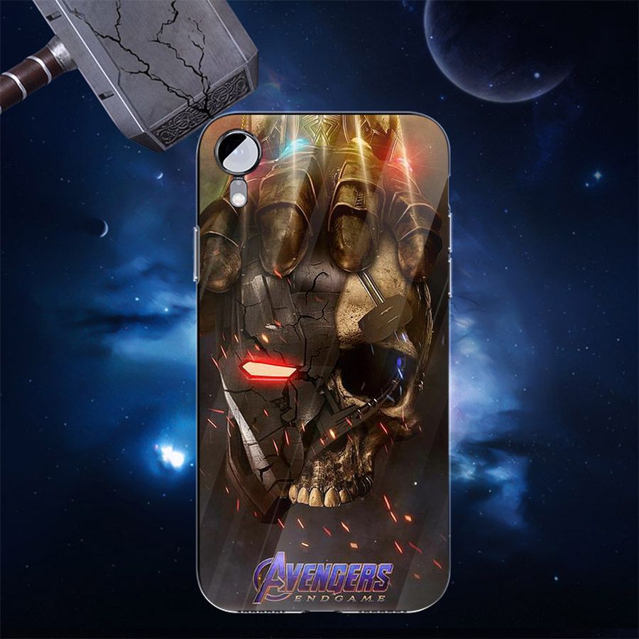 Ốp kính cường lực dành cho điện thoại iPhone XR - X/XS - XS MAX - Biệt đội siêu anh hùng - bdsah025