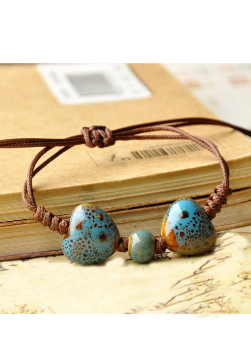 Vòng tay gốm thời trang đơn giản VGOM33