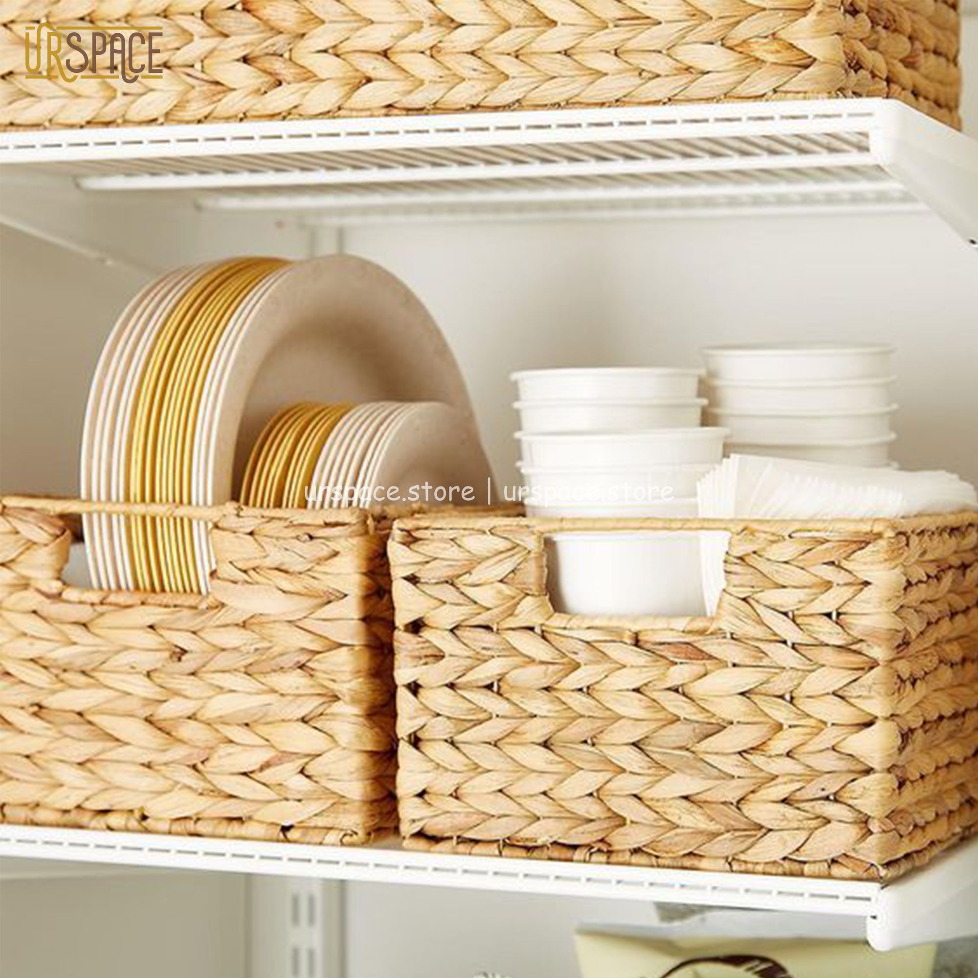 Khay cói đa năng hình vuông