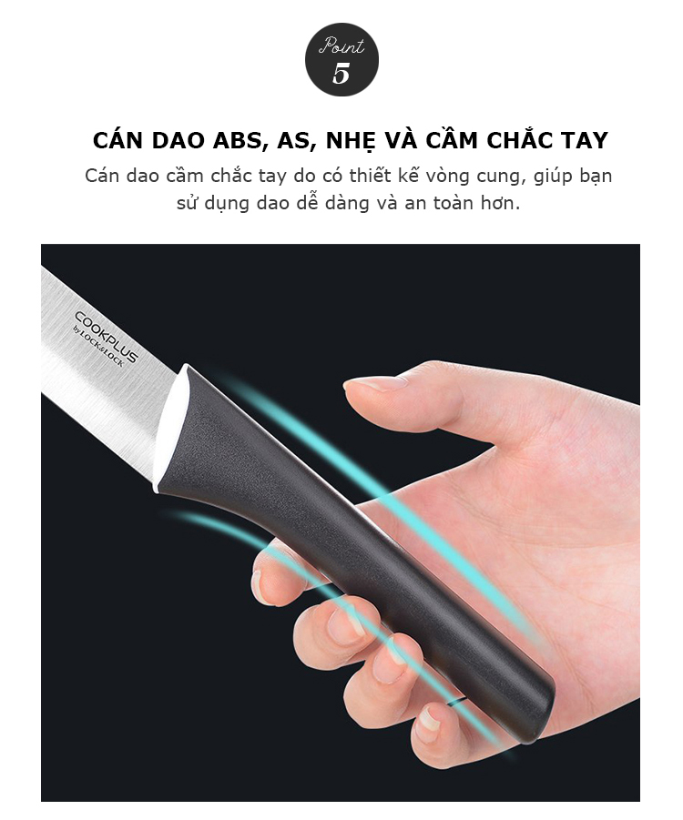 Dao Gọt Trái Cây Thép Không Gỉ Có Nắp Đậy Lock&Lock