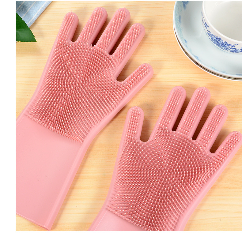 Găng tay silicon chùi rửa đa năng sạch hiệu quả và tối ưu vết bẩn -  hàng cao cấp (giao màu ngẫu nhiên)