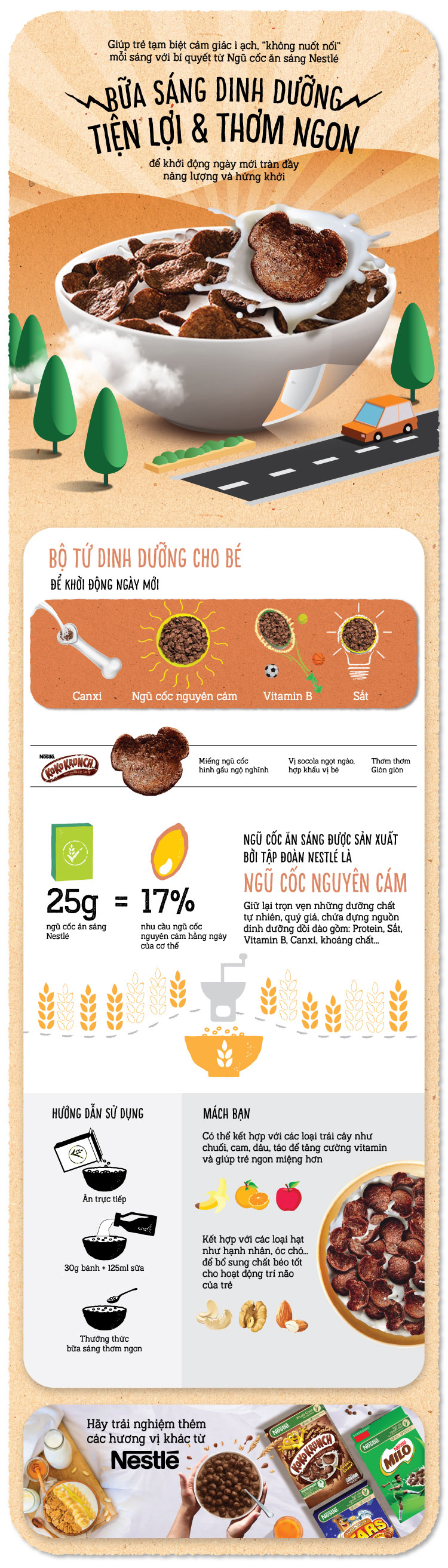 Bánh Ăn Sáng Nestle KoKo Krunch (330g)