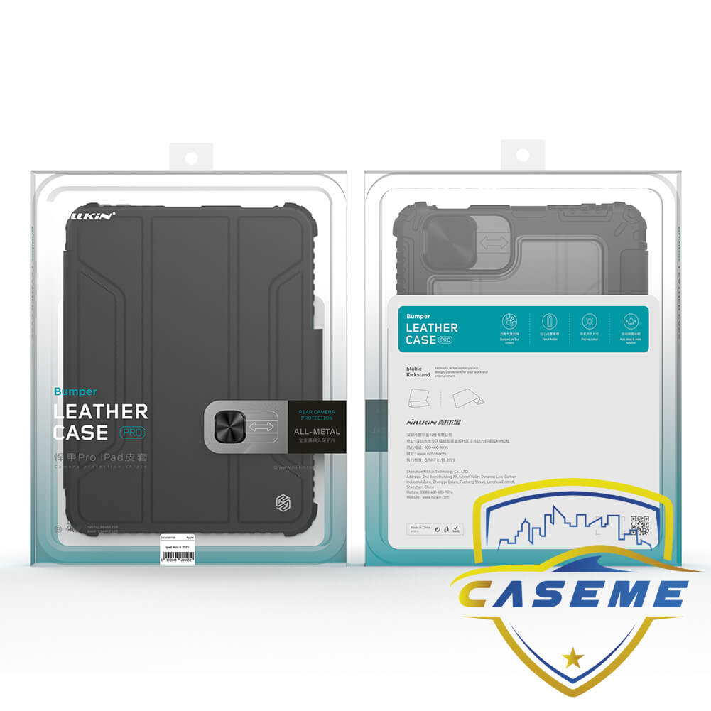 Bao da dành cho iPad Mini 6 2021 hàng chính hãng Nillkin Bumper Leather có nắp bảo vệ camera