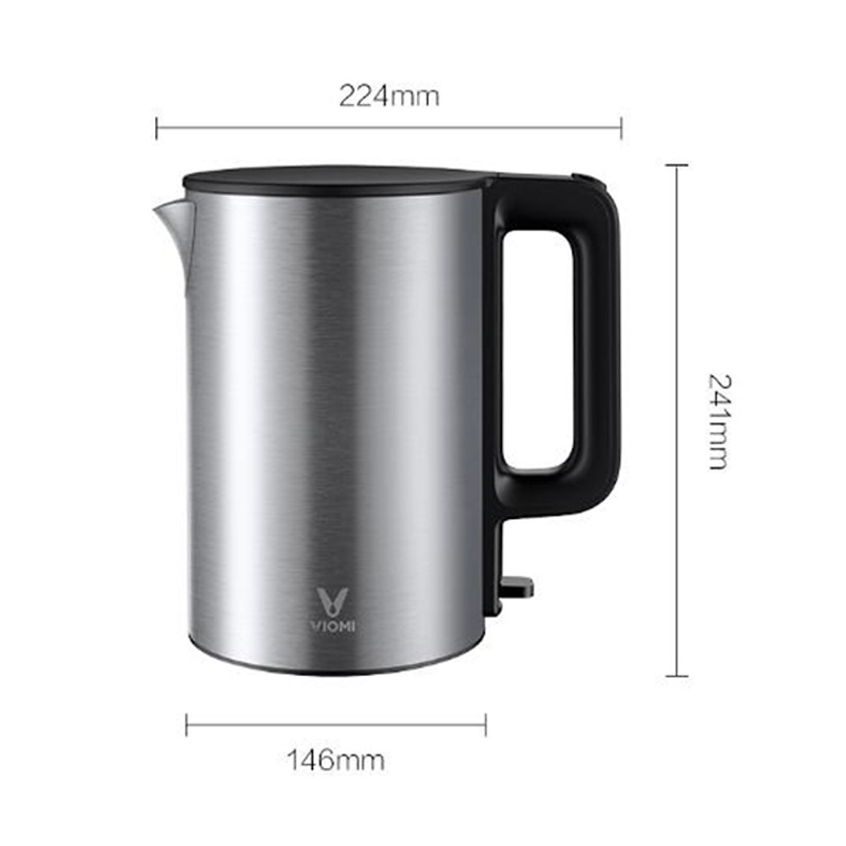 Ấm Điện Đun Nước Nhanh Sôi Thép Không Gỉ 340 Xiaomi Yupin Viomi (1.5l) (1800W)