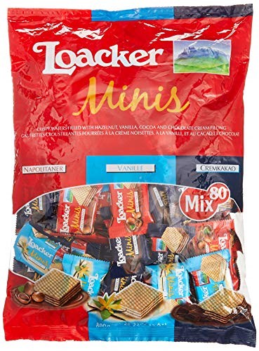 Bánh xốp Loacker Minis Mix Ý