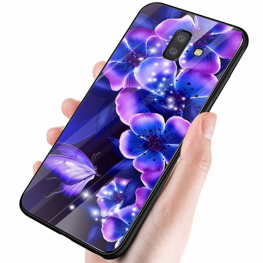 Ốp kính cường lực cho điện thoại Samsung Galaxy J4 - J6 - J6 PLUS - J6 PRIME - J8 - bướm đẹp MS ANH097