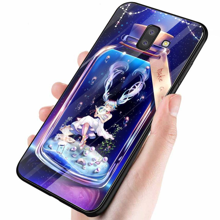 Ốp kính cường lực cho điện thoại Samsung Galaxy J6 - Cô Bé Trong Chiếc Lọ Thủy MS CBTCL049