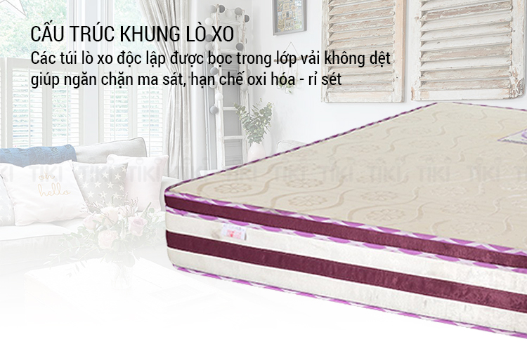 Nệm Lò Xo Kim Cương Platinum