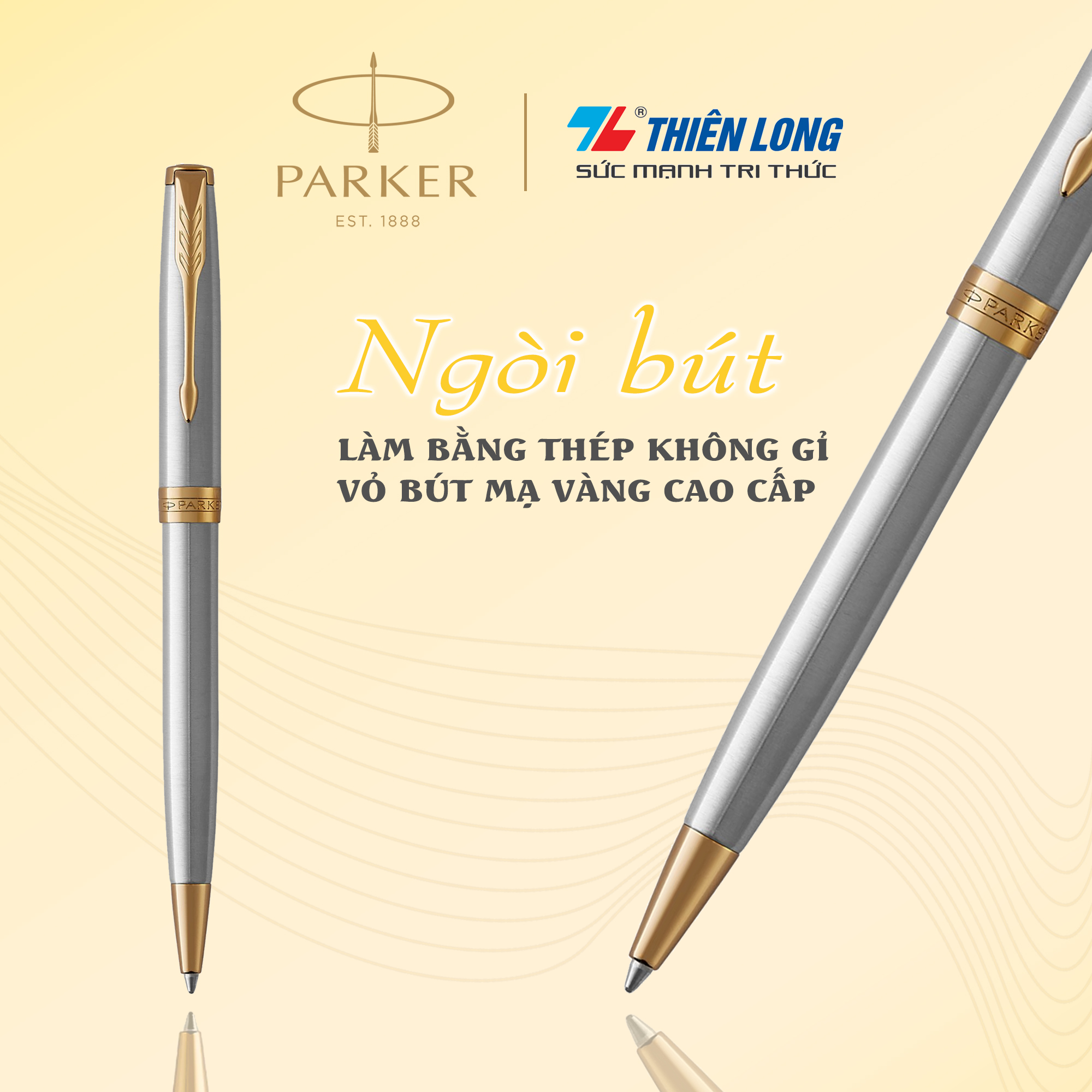 Bút bi cao cấp Parker Sonnet Đ-STAIN Steel GT TB-1950798
