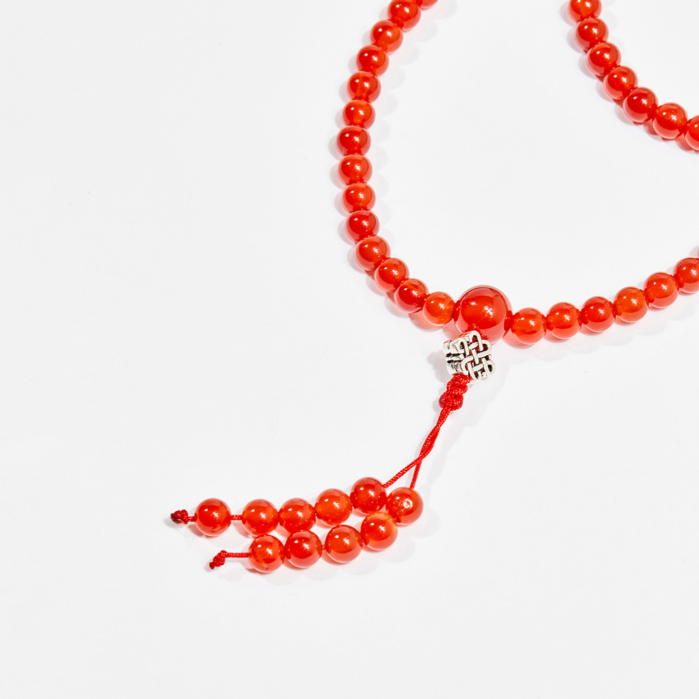 Vòng chuỗi hạt đeo tay 108 viên đá mã não đỏ 6mm mệnh hỏa , thổ - Ngọc Quý Gemstones