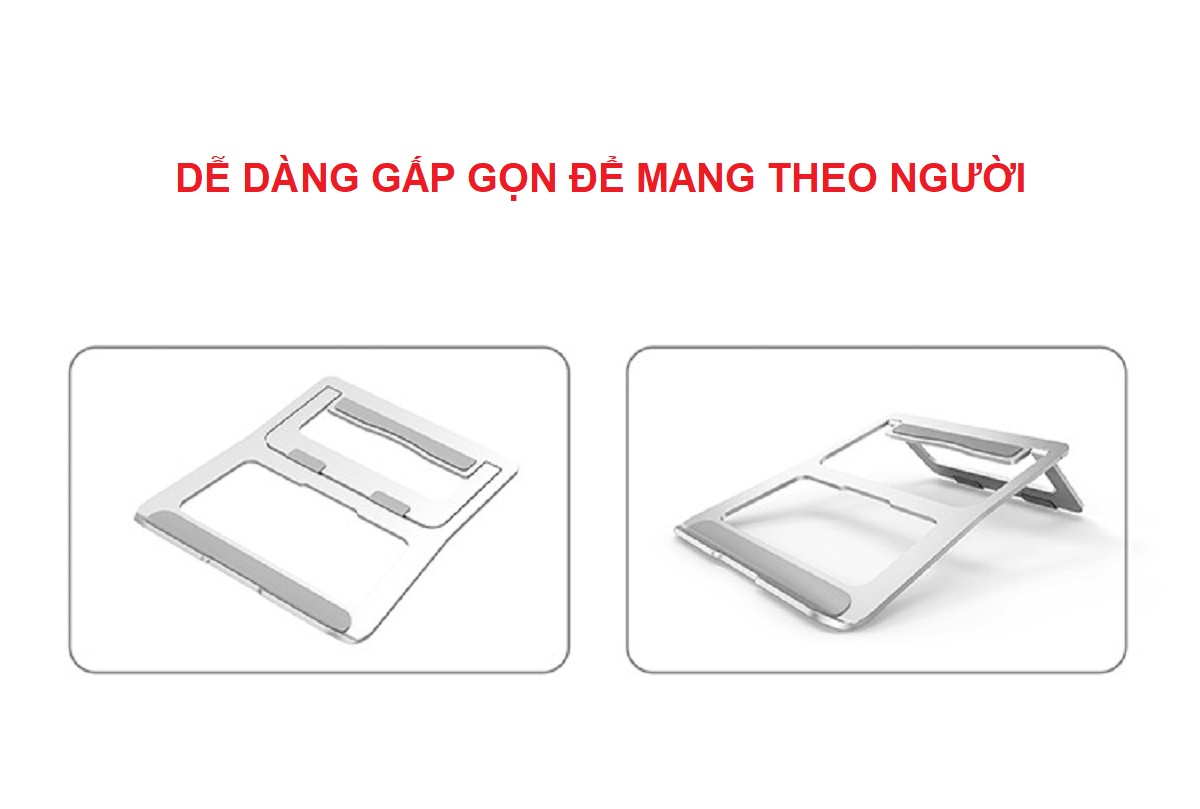 Đế Tản Nhiệt PIX-LINK X5 Chất Liệu Nhôm Nguyên Khối, Siêu Mỏng Nhẹ Dùng Cho Laptop, Macbook 13-15.6 inch Hàng Chính Hãng