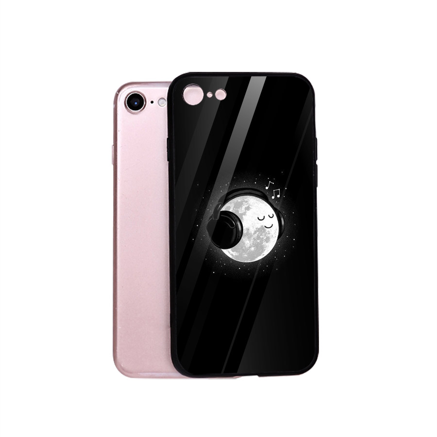 Ốp điện thoại kính cường lực cho máy iPhone 6 Plus/6s Plus - emoji kute MS EMJKT002