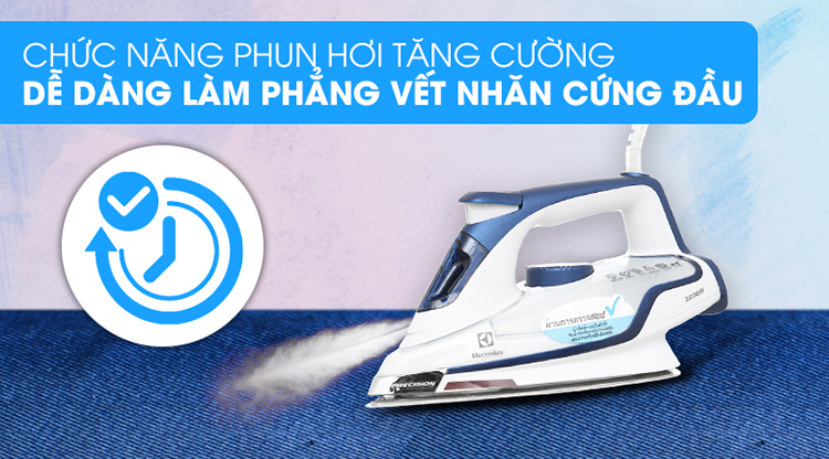 Bàn Ủi Hơi Nước Electrolux ESI6123 - Trắng Xanh - Hàng chính hãng