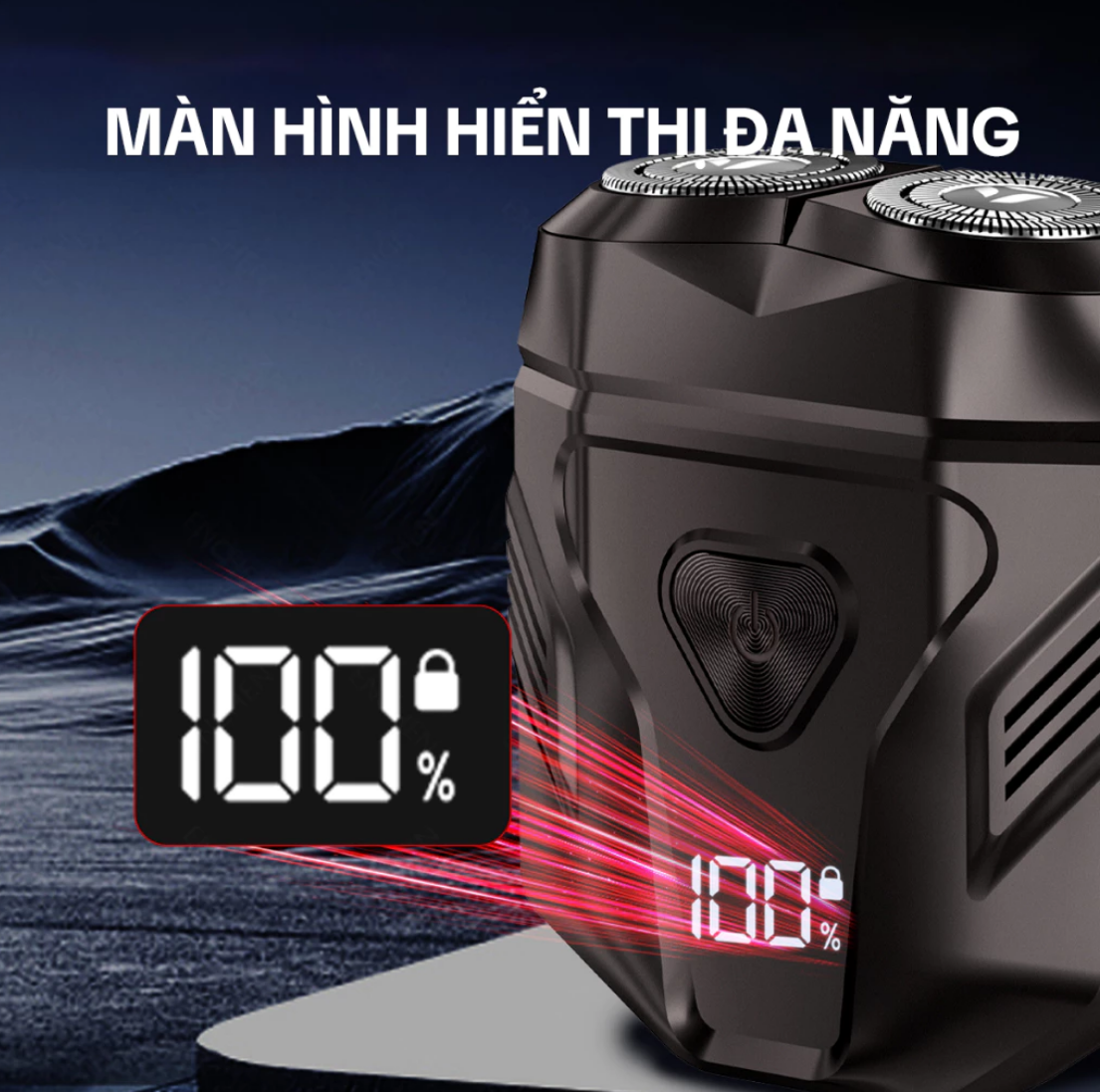Máy cạo râu Enchen Mini X {New 2025} 15 lưỡi dao tự mài, đầu cạo 3D kháng nước toàn thân pin trâu - Hàng chính hãng