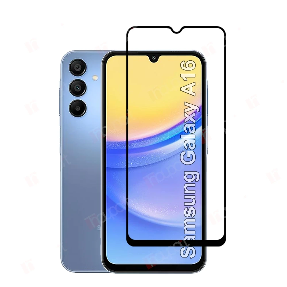 Kính cường lực 9D cho Samsung Galaxy A16 Full màn hình viền đen độ cứng 9h, chống vỡ, chống xước, dán màn hình cao cấp - Hàng chính hãng