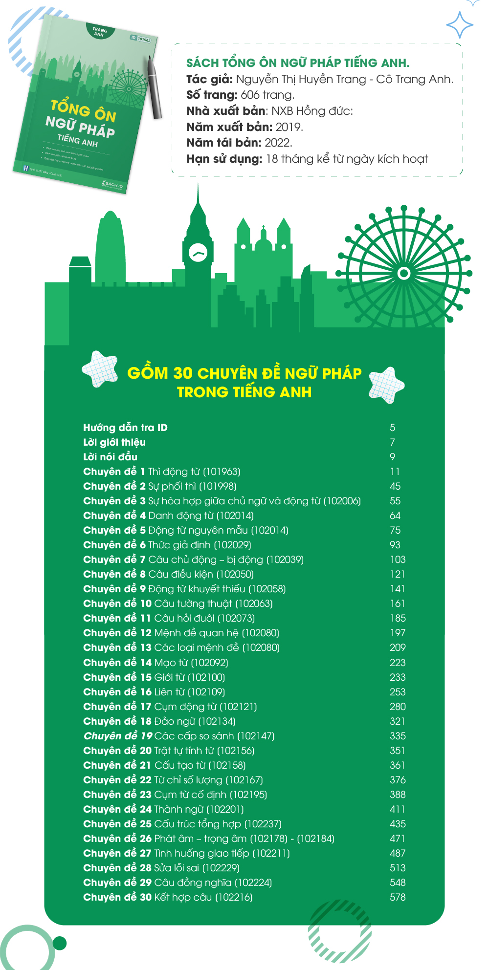 Tổng ôn ngữ pháp Tiếng Anh cô Trang Anh- Sách luyện thi THPT Quốc gia môn tiếng anh