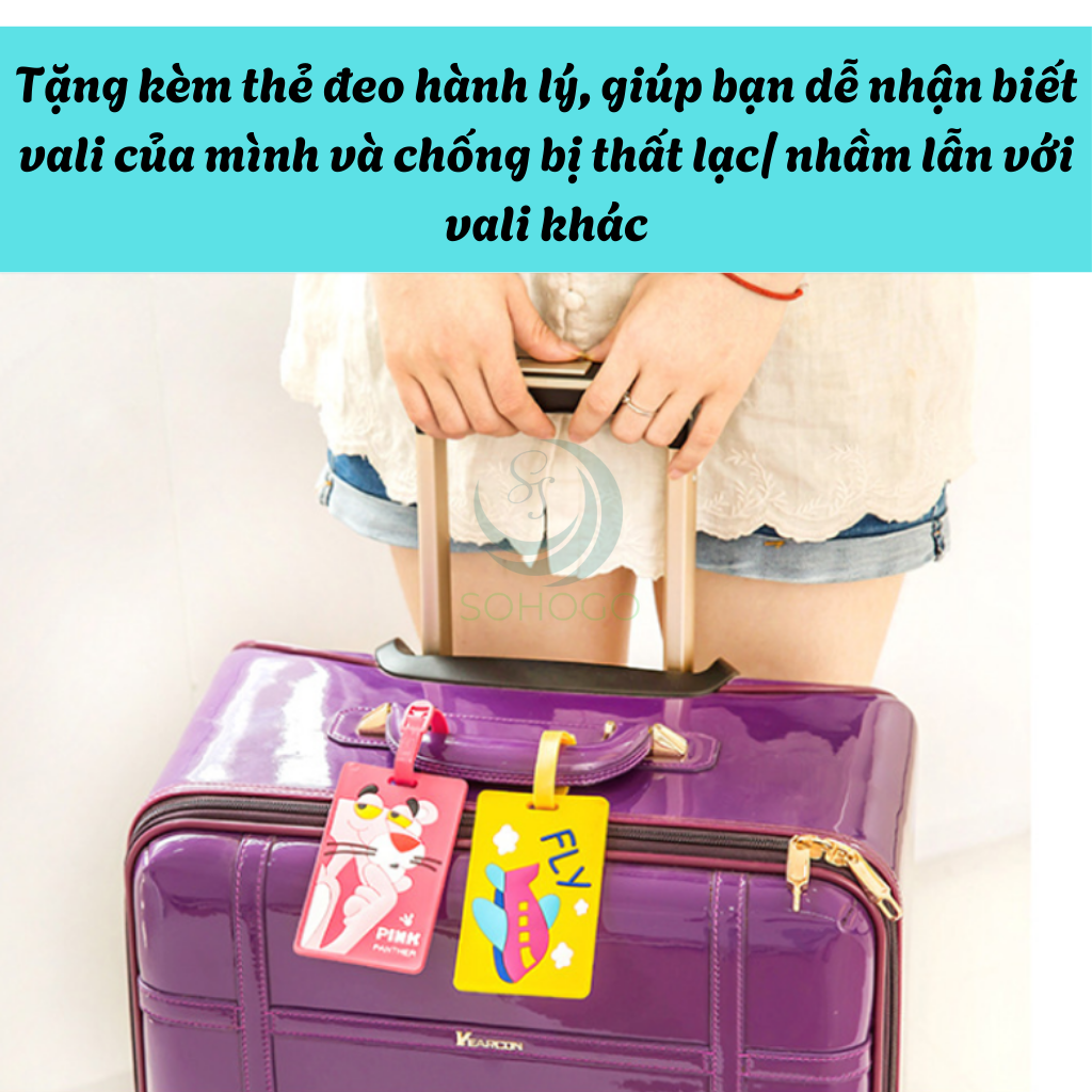 Áo Bọc Vali Trong Suốt Cao Cấp -Áo Trùm Bảo Vệ Vali Chống Trầy Xước -Cover Bảo Vệ Vali Chống Nước 18–30 Inch -Áo Bọc Vali Co Giãn Chống Bụi Bẩn