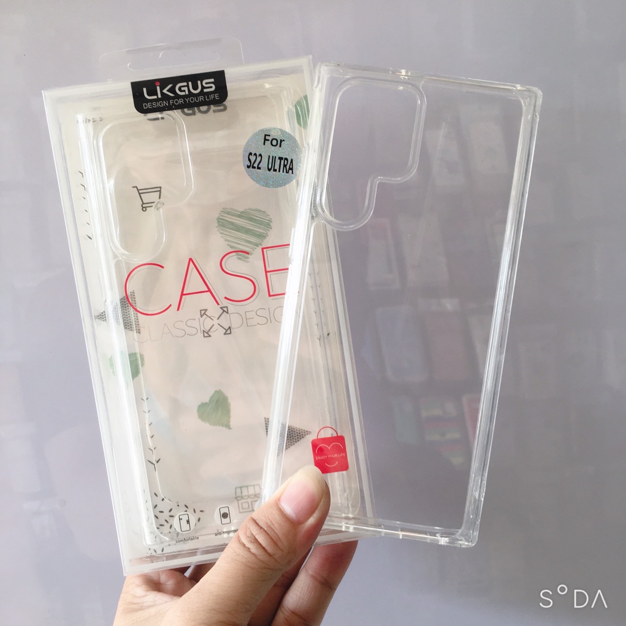 Ốp lưng trong suốt Likgus chống sốc không ố màu dành cho Samsung Galaxy S22, S22Plus/ S22 Ultra ( hàng chính hãng)