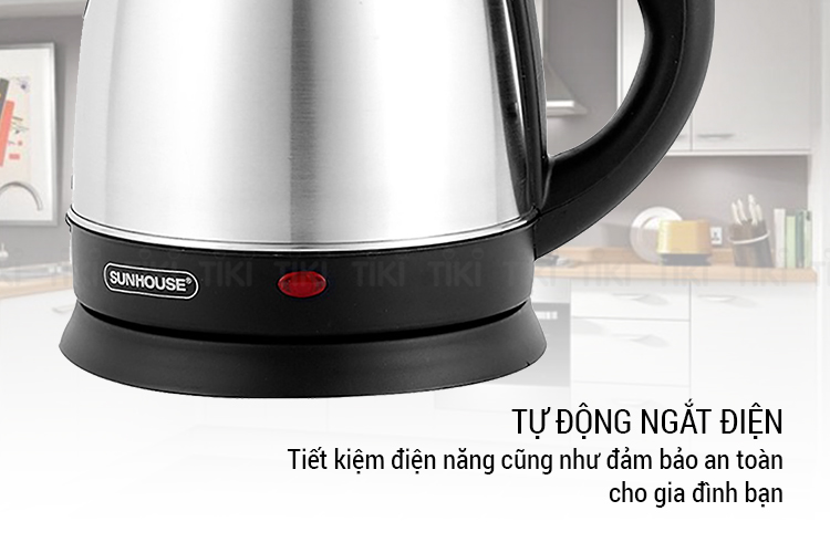 Bình Đun Siêu Tốc Điện Inox Sunhouse SHD1057 (1.5L) - Hàng chính hãng