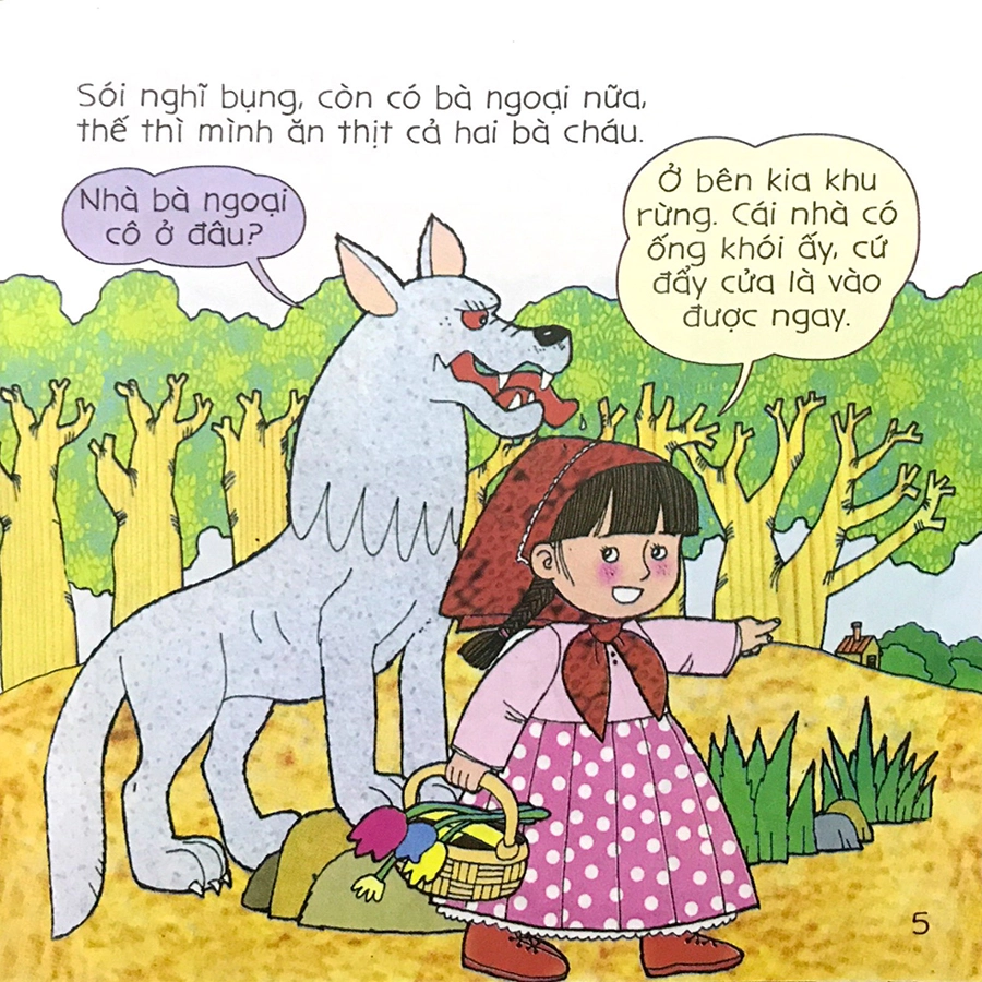 Sách Bé Tập Kể Chuyện - Cô Bé Quàng Khăn Đỏ