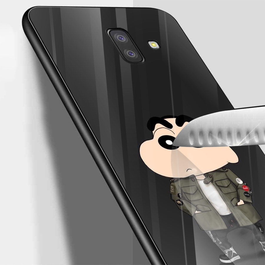 Ốp kính cường lực cho điện thoại Samsung Galaxy J6 PRIME - Shin ngầu MS ACUTU002