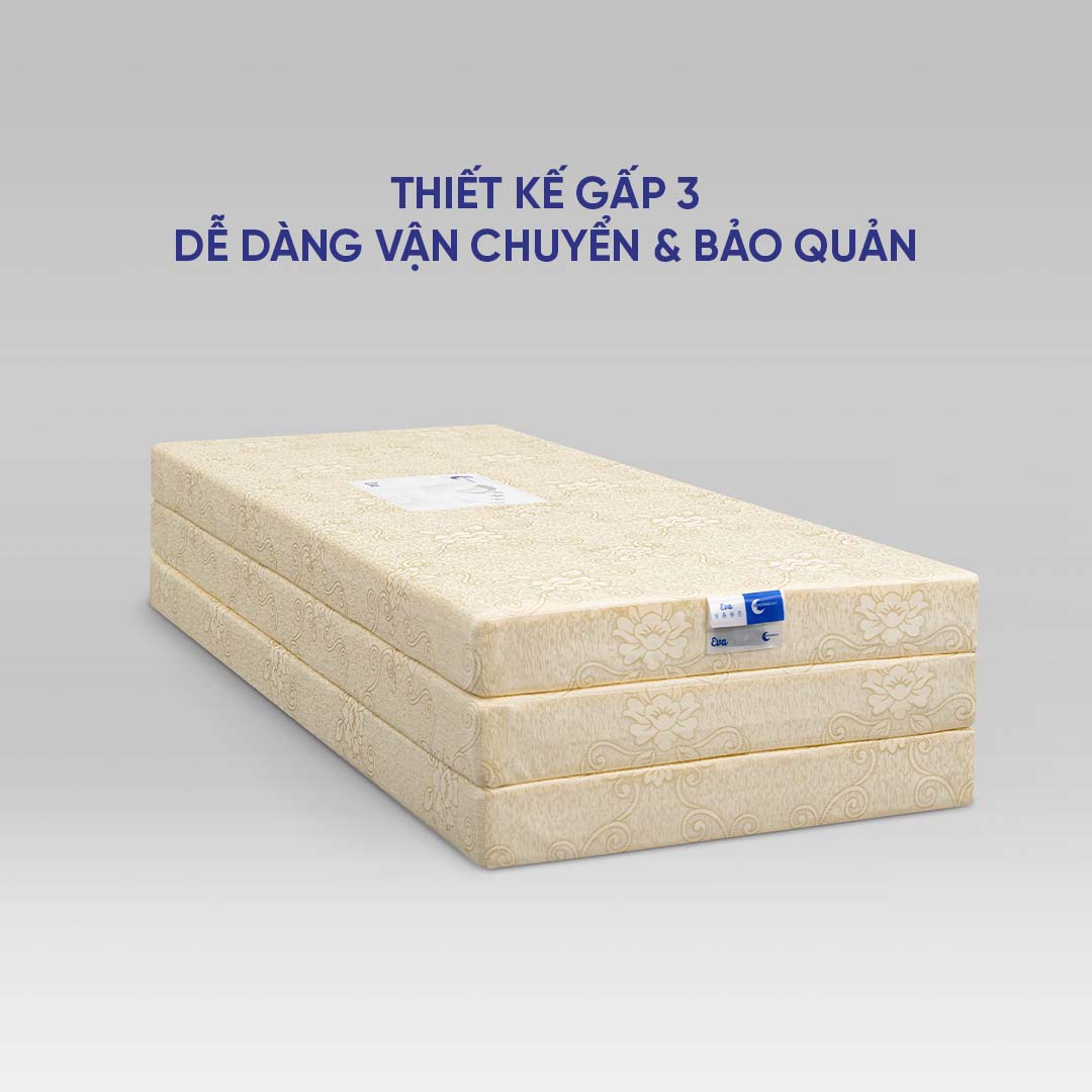 Nệm foam gấp 3 goodnight eva dễ vận chuyển