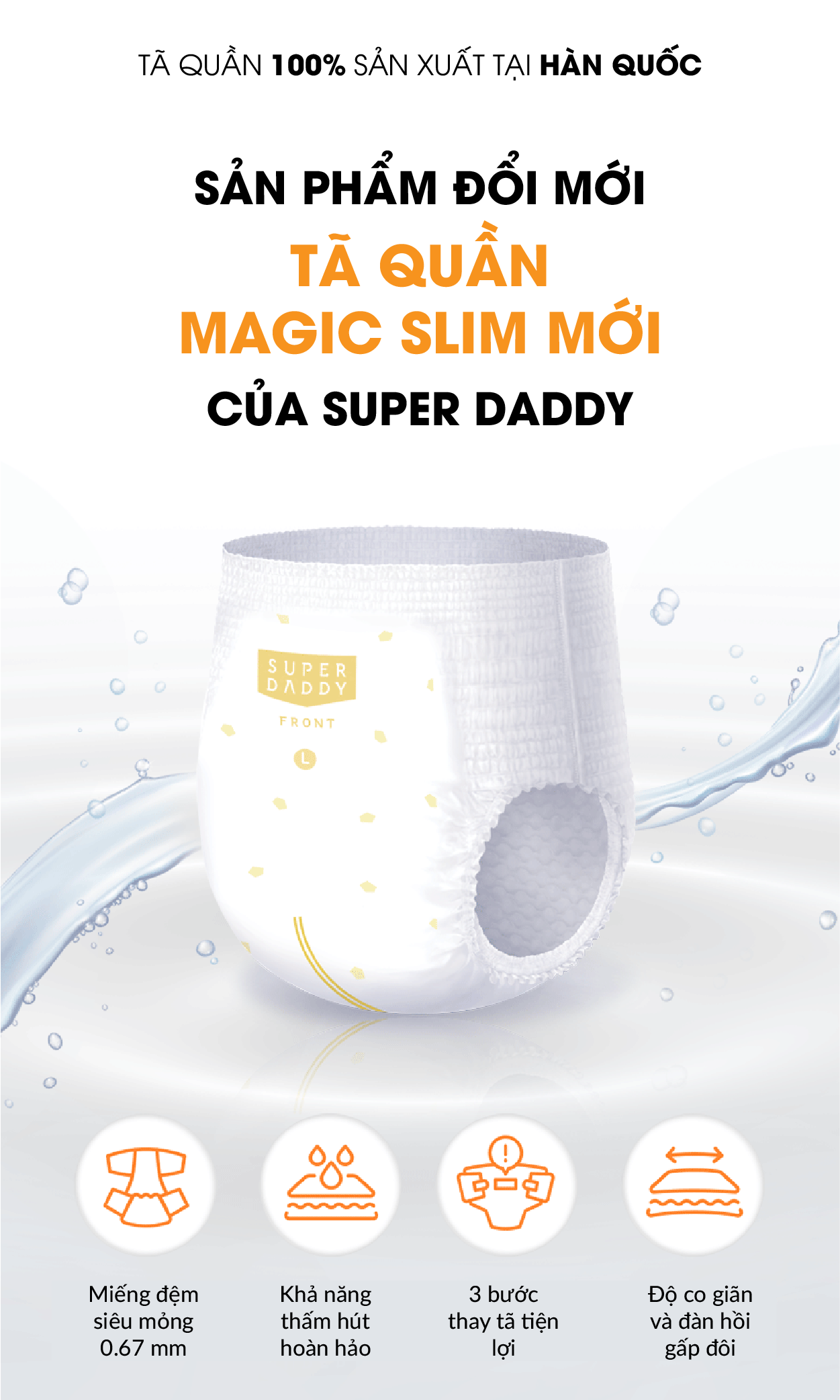 tã quần super daddy new magic slim đủ size l-30m xl-26m big size-22m - l quần new 30m 2