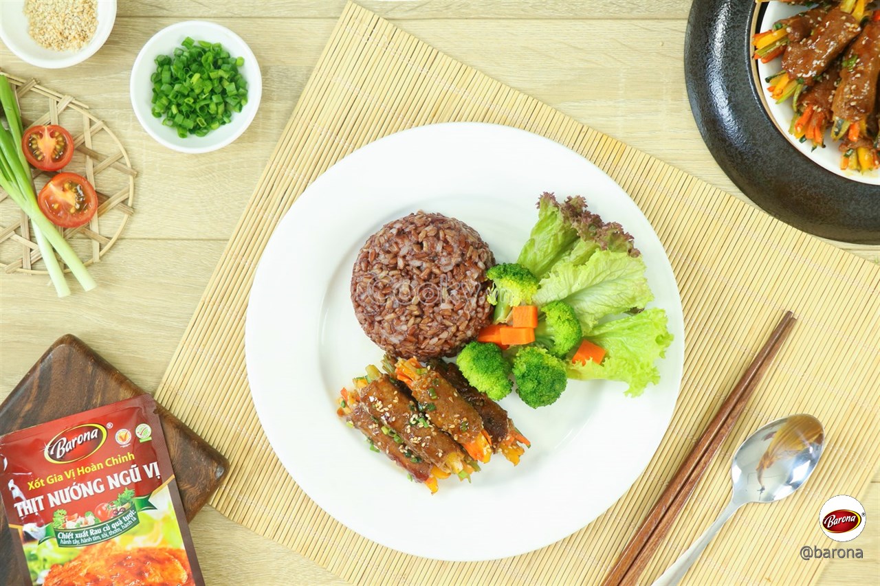 Combo 3 gói Xốt Gia vị hoàn chỉnh Barona - Thịt Nướng Ngũ Vị 80g