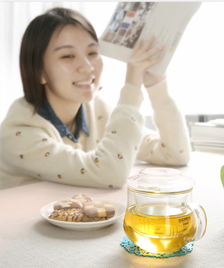 Cốc Trà Thủy Tinh Tea Tea Friends jp-12