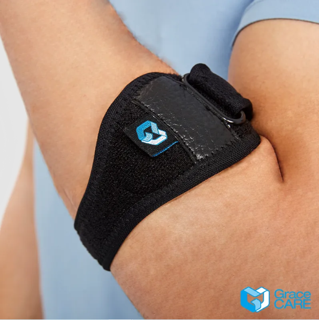 Đai Bảo Vệ Khuỷu Tay Grace Care EB223 – Có Đệm Gel Hỗ Trợ Cố Định, Giảm Đau, Hỗ Trợ Tennis Elbow