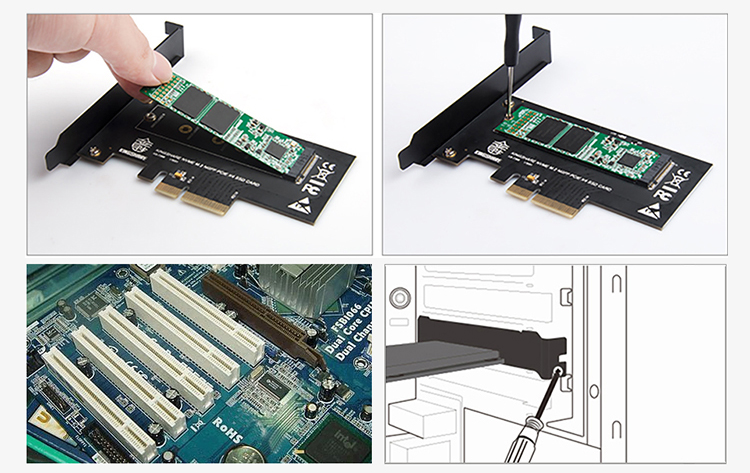Adapter Kingshare Chuyển Đổi SSD M2 NVMe To PCIe 3.0 x 4 - Hàng Nhập Khẩu