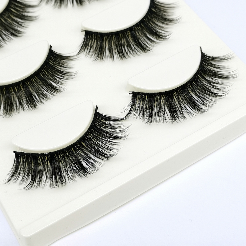 Lông mi giả lông chồn 3 Fashion Eyelashes 3 Faux-Cils 3D 1 bộ 3 cặp