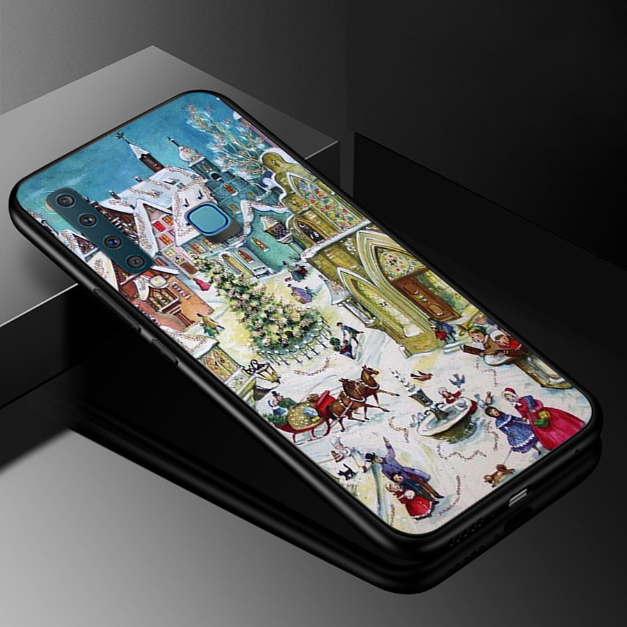 Ốp lưng cứng viền dẻo dành cho điện thoại Samsung Galaxy A20 - giáng sinh đầm ấm MS GSDA002