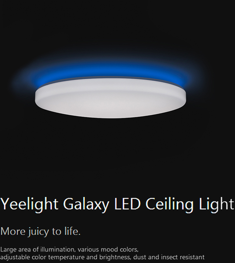 Xiaomi Yeelight Moon LED Smart Ceiling Light 650mm Remote APP WIFI BT