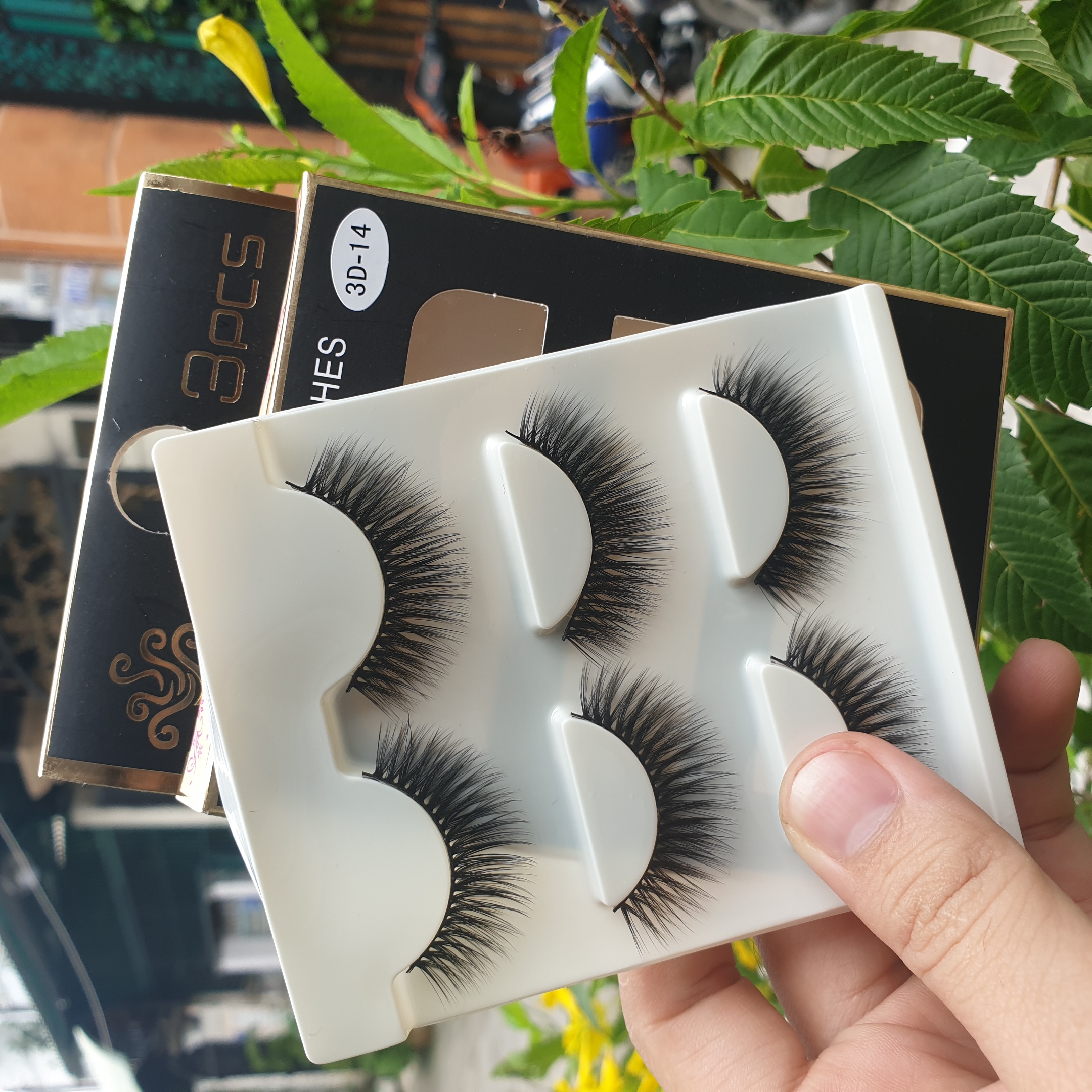 Lông mi giả lông chồn 3 Fashion Eyelashes 3 Faux-Cils 3D 1 bộ 3 cặp