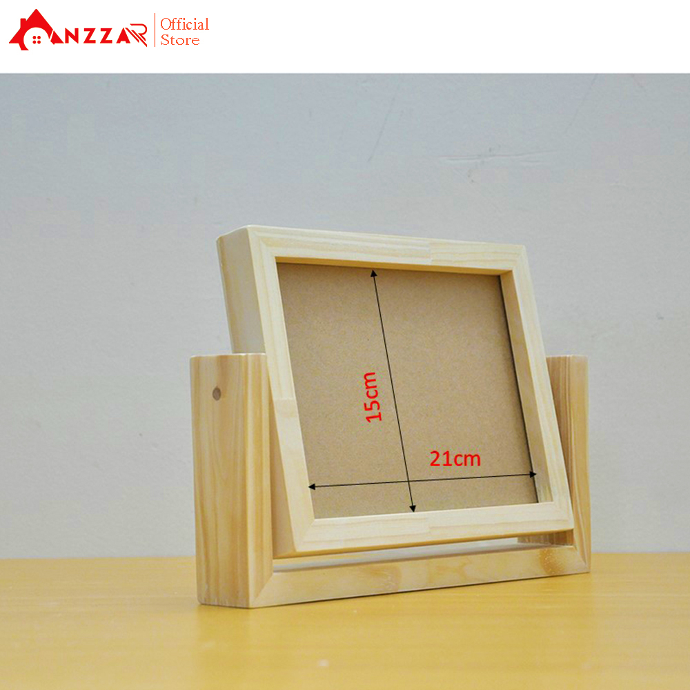 Khung ảnh để bàn xoay dọc nhiều kích thước, khung ảnh trang trí Anzzar-04