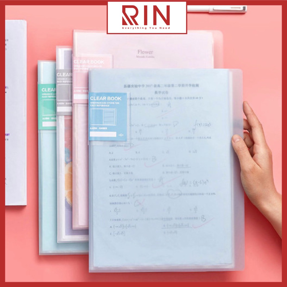 Mua File đựng tài liệu lá A4 / Túi tài liệu lá A4 20-40-60 lá – lưu trữ ...